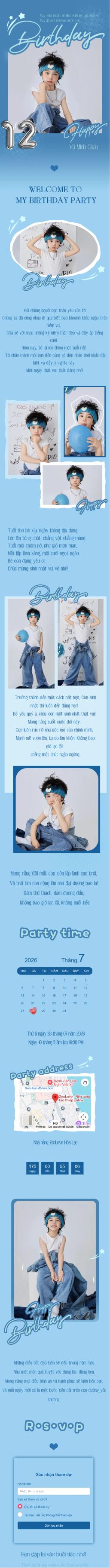 Xem và tùy chỉnh Thiệp sinh nhật 01 miễn phí Thiệp cưới online miễn phí - Thiệp sinh nhật 01 | Zenlove