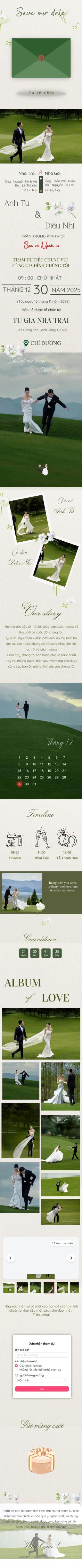 Xem và tùy chỉnh Thiệp Cưới 20 Pre miễn phí Thiệp cưới online miễn phí - Thiệp Cưới 20 Pre | Zenlove