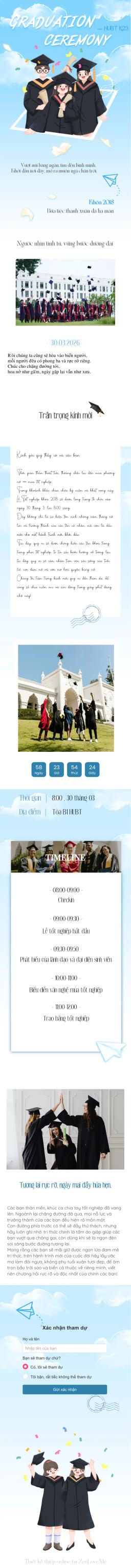 Xem và tùy chỉnh Thiệp Tốt Nghiệp 04 Pre miễn phí Thiệp cưới online miễn phí - Thiệp Tốt Nghiệp 04 Pre | Zenlove