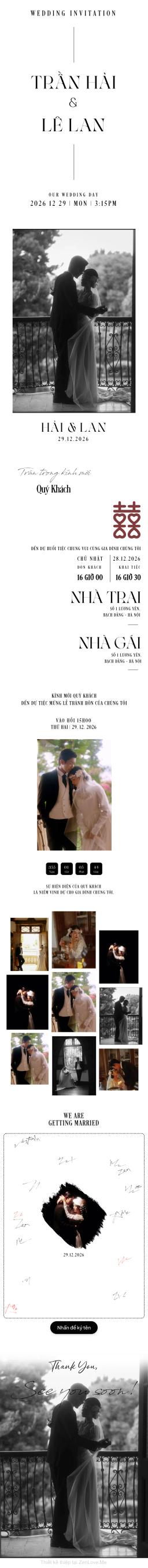 Xem và tùy chỉnh Thiệp Cưới 56 Pre miễn phí Thiệp cưới online miễn phí - Thiệp Cưới 56 Pre | Zenlove