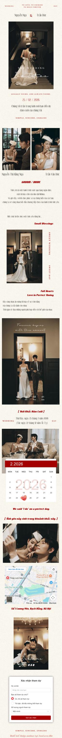 Xem và tùy chỉnh Thiệp Cưới 58 Pre miễn phí Thiệp cưới online miễn phí - Thiệp Cưới 58 Pre | Zenlove