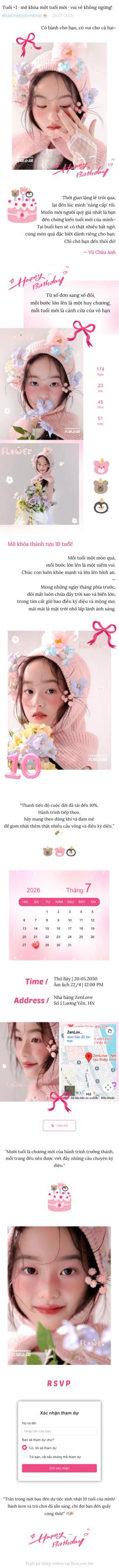 Xem và tùy chỉnh Thiệp sinh nhật 02 miễn phí Thiệp cưới online miễn phí - Thiệp sinh nhật 02 | Zenlove