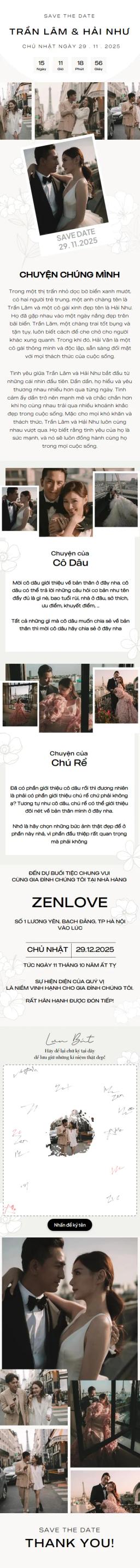 Xem và tùy chỉnh Thiệp Cưới 41 Pre miễn phí Thiệp cưới online miễn phí - Thiệp Cưới 41 Pre | Zenlove